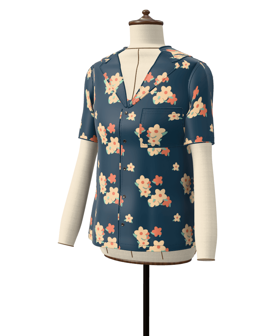 Camisa de gola cubana