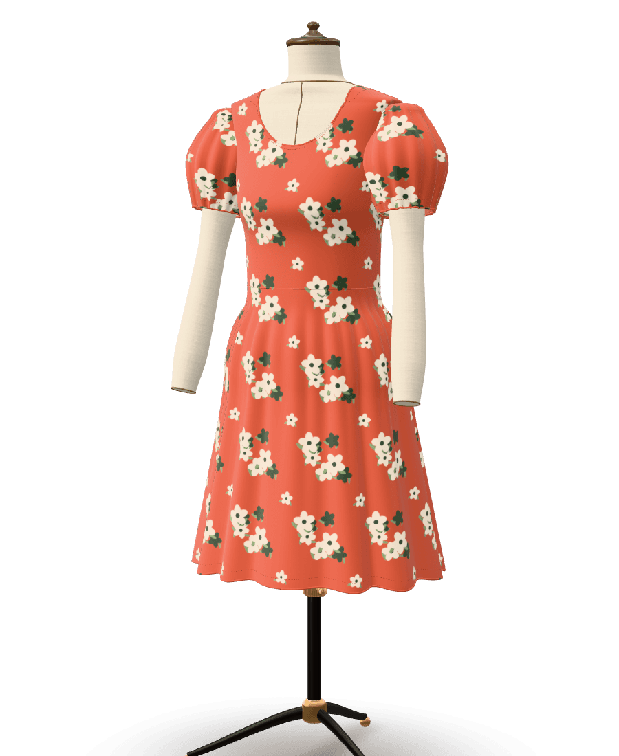Fit-and-flare dress