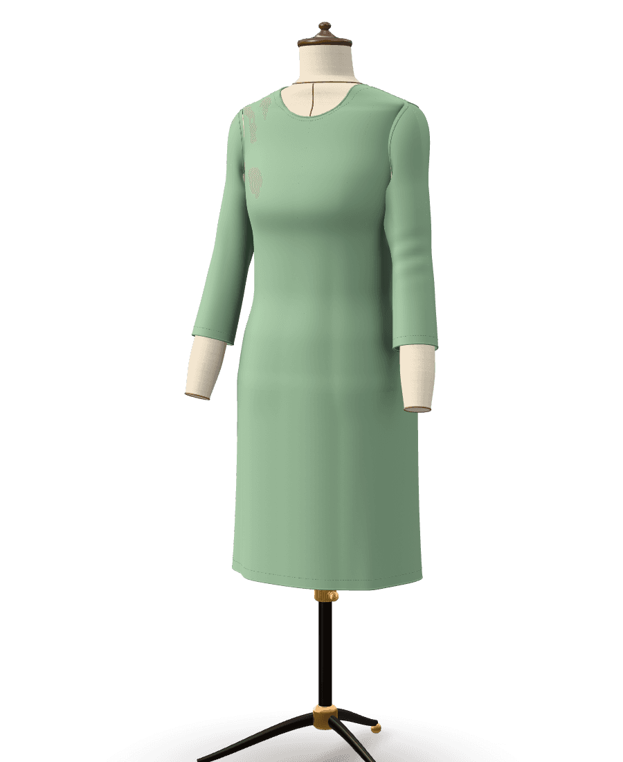 Vestido reto