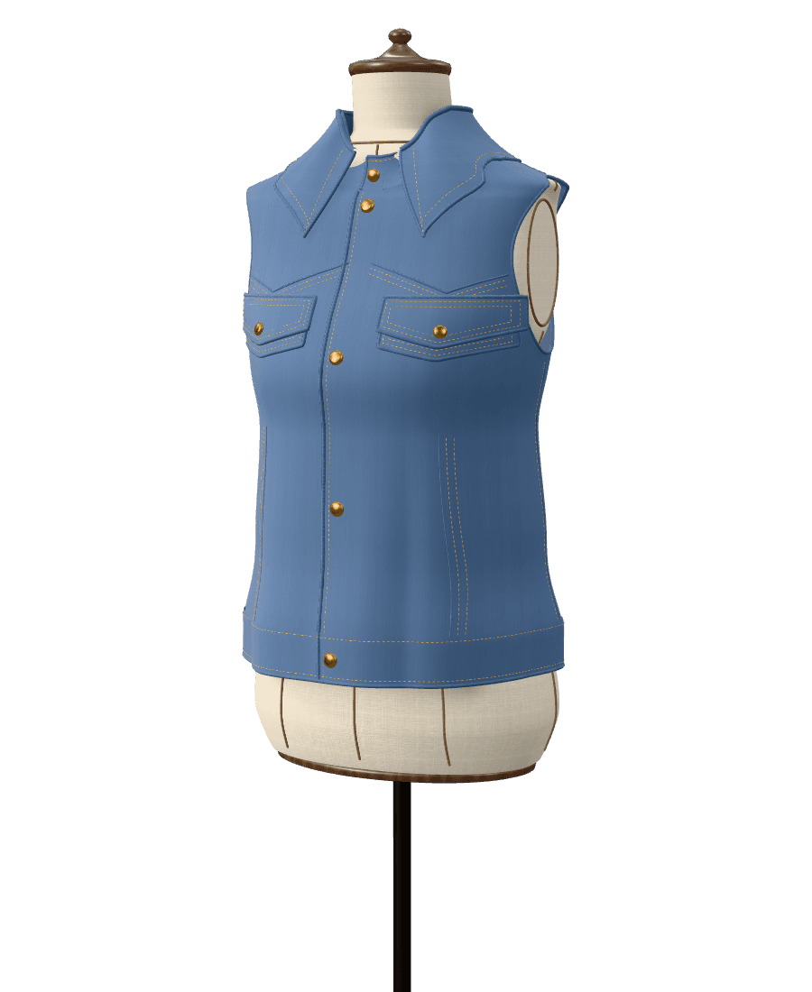 Colete jeans